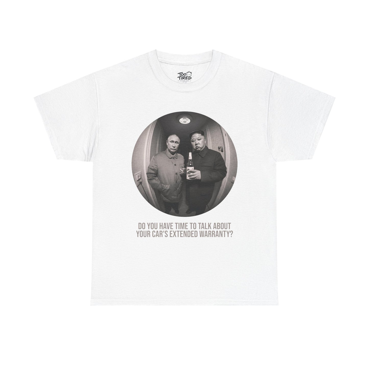 Photo Circle Tee — Vintage Fisheye Friends Portrait T‑Shirt