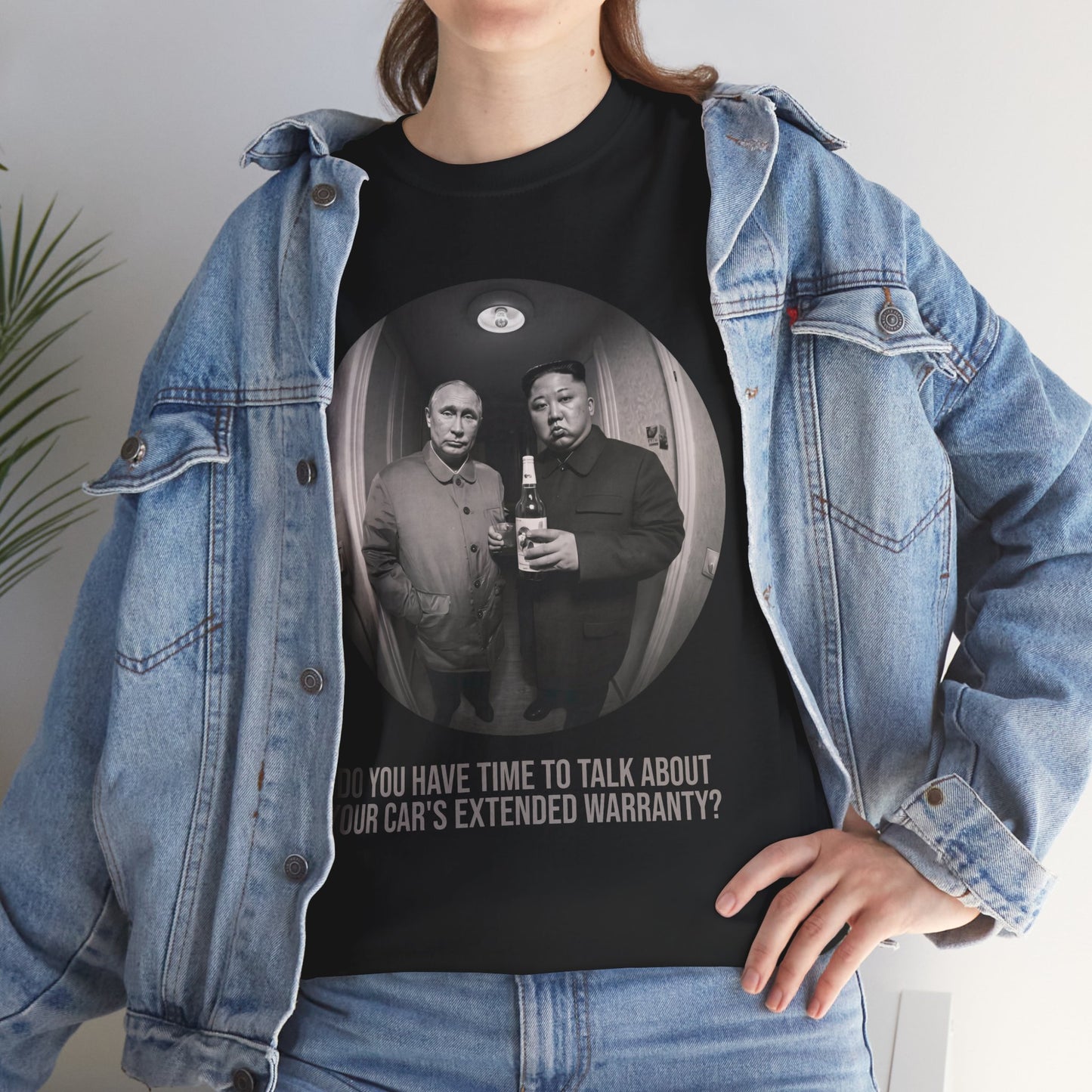Photo Circle Tee — Vintage Fisheye Friends Portrait T‑Shirt