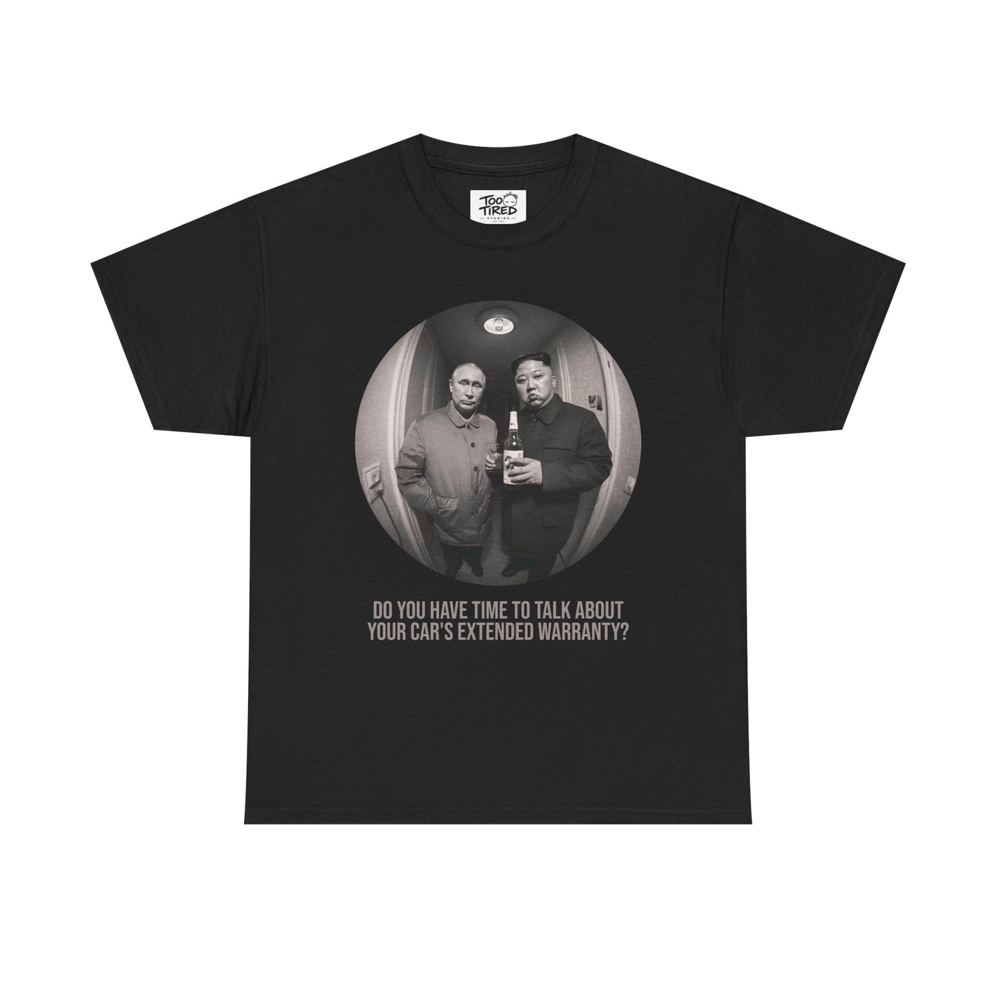 Photo Circle Tee — Vintage Fisheye Friends Portrait T‑Shirt