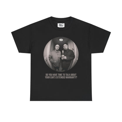 Photo Circle Tee — Vintage Fisheye Friends Portrait T‑Shirt